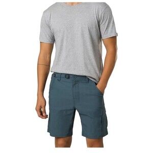 PRANA Stretch Zion II Shorts Size 35 Gray Blue NEW Hiking Outdoors Gorpcore